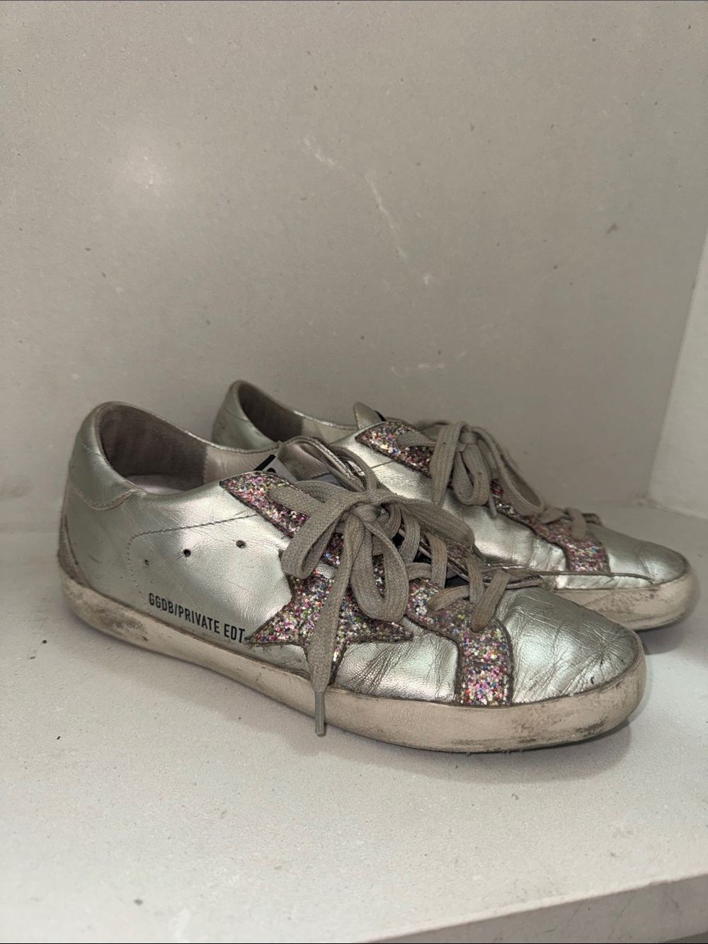 Superstar Golden Goose size 37 Metallic Silver
